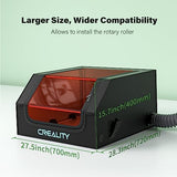 Creality Laser Engraver Enclosure, Isolate Smoke Laser Cutting Machine Protective Cover, Against Odor and Noise Enclosure with Vent for Creality, xTool and Other Laser Engraver, 27.5x28.3x15.7 inch Creality