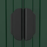 vidaXL Galvanized Steel Garden Shed - Durable Outdoor Storage for Garden Tools and Equipment - Easy Access Gate in Green 75.6"x42.5"x87.8" vidaXL