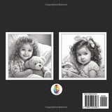 Baby Girl: Grayscale Adult Coloring Book Featuring 50 Cute Baby Girl Portraits WoodArtSupply