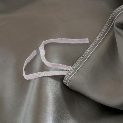YUURO Luxurious Satin Duvet Cover Set Silky Sheet Bedding Set with Pillowcase,Twin/Queen/King Size Silk-Like Smooth Comforter Cover with Zipper Closure (Black,King) YUURO