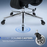 MALOL Ergonomic Office Chair with Footrest, Mesh Home Office Computer Chair with Adjustable Headrest and 3D Arms, Backrest Height, Tilt Lock and Lumbar Support, 300LBS MALOL