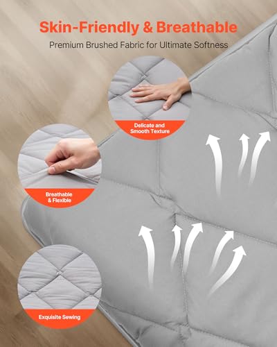 VEVOR 9-Layer Japanese Futon Mattress, 3.5" Thick Twin Tatami Mat, Foldable Roll Up Mattress for Sleeping with Storage Bag, Portable Floor Mattress for Camping Dormitory Yoga, Gray VEVOR