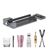 Carverall Rotary Roller with Bracket, Y-axis Rotary Roller 360° Rotation for Cylindrical Objects, Tumbler, Cups, Bottles, Pens, Wine, Laser Rotary Aattachment for Carverall Laser Engraver and Cutter Carverall