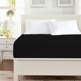 Hotella 100% Microfiber Full Size Fitted Sheet Only, 54"x75" Hotel Quality Deep Pocket Bottom Sheet, Up to 14" Matress Protector, Machine Washable and Non-Fade, Snug Fit & Stay in Place,Black Hotella