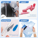 67 Pcs Sublimation Shirts Tool Kits for Vinyl Alignment,Portable Pad for Ironing,T-Shirt Rulers Guide and Teflon Sheet for Cricut Heat Press HTV Vinyl Center Designs,Craft Sewing Accessories DNSGOOR