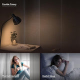 GoDear Design 99.99% Blackout Adjustable Sliding Door Blinds, Privacy Curtain Panels, Extendable Track from 45.8" to 86" W, Trimmable Fabric Panel Up to 96" H, Snowfall Night GoDear Design