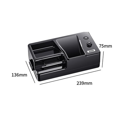 Automatic Cigarette Rolling Machine Electric LED Intelligent Sensing Tobacco Injector Roller Machine with with Storage Tray Portable for King/Regular Size Tubes 0.31'' 8mm (Black)