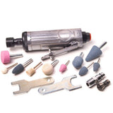 15 PC Air Die Grinder KIT 1/4" 1/8" Rotary Air Compressor Tool Kit Set EDMBG
