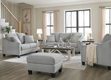 Signature Design by Ashley Adlai Casual 2-in-1 Queen Sofa Sleeper with Folding Memory Foam Mattress and 2 Toss Pillows, Light Gray Signature Design by Ashley