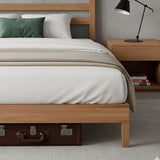 Sweetcrispy Solid Wood Bed Frame - Twin Size Mattress Foundation with Headboard, No Box Spring Needed with 1100LBS Sturdy Wooden Slats Support, Noise Free, Easy Assembly Sweetcrispy