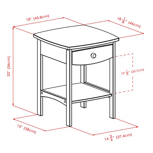 Winsome 82218 Wood Claire Accent Table, Natural 18 inches - WoodArtSupply