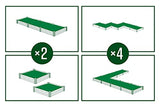 Vita Classic 4'X4'x11 Vinyl Raised, White VT17108 x 4ft Modular Garden Bed, 11" H Vita