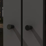 AIEGLE 63" W Large Kitchen Hutch Cabinet, Pantry Cabinets with Hutch, Freestanding Cupboard with 4 Doors, 4 Drawers & Microwave Shelf, Kitchen Storage Buffet, Dark Walnut (63" W x 15.7" D x 74.8" H) AIEGLE