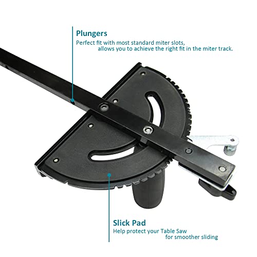 Triden Universal Table Saw Miter Gauge Assembly/Miter Gauge WoodArtSupply