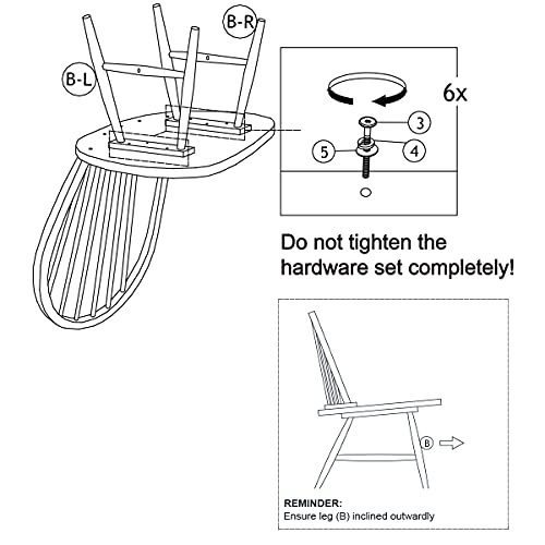 Giantex Wood Dining Chairs Set of 2, Windsor Chairs with Solid Wood Legs, High Spindle Back, H-Shaped Crossbars, Vintage Country Farmhouse Style Wooden Side Chairs Giantex
