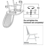 Giantex Wood Dining Chairs Set of 2, Windsor Chairs with Solid Wood Legs, High Spindle Back, H-Shaped Crossbars, Vintage Country Farmhouse Style Wooden Side Chairs Giantex