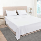 Mejoroom Full Size Sheet Sets - Hotel Luxury 1800 White Sheet - 16 Inch Deep Pocket Bed Sheets, Soft, Breathable, Wrinkle, Fade & Stain Resistant - 4 Piece (Full, White) Mejoroom