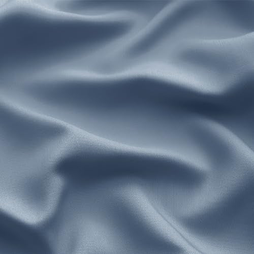 Bedsure King Size Sheets Set, Cooling Sheets for Hot Sleepers, Rayon Derived from Bamboo, Breathable & Soft, Deep Pocket Up to 16 Inches, Hotel Luxury Silky Bedding, Dusty Blue Bedsure