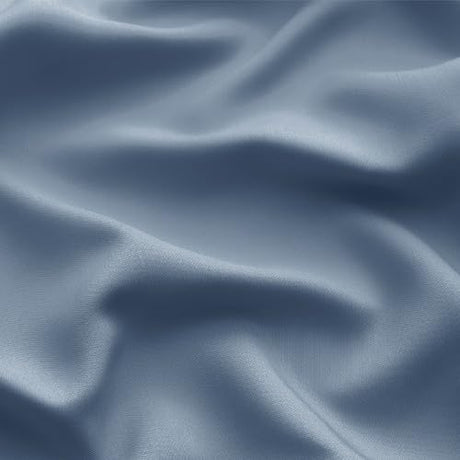 Bedsure King Size Sheets Set, Cooling Sheets for Hot Sleepers, Rayon Derived from Bamboo, Breathable & Soft, Deep Pocket Up to 16 Inches, Hotel Luxury Silky Bedding, Dusty Blue Bedsure