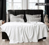 Utopia Bedding White 100% Cotton Blanket [Twin Size - 90x72 Inch] 350GSM Lightweight, Soft and Breathable Thermal Dorm Bed Blanket for All Seasons Utopia Bedding