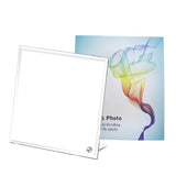 MR.R 2 piece 8'' Sublimation Blanks Glossy Glass Photo Frame,No Edge,Single Hole Picture Frame for Heat Transfer Printing MR.R