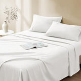 Comfort Spaces 100% Cotton Sheet Set Breathable, Lightweight, Soft with 12" Elastic Pocket Fits up to 14" Mattress, All Season Cozy Bedding, Matching Pillow Case, Twin White 3 Piece Comfort Spaces
