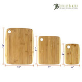 Totally Bamboo 3-Piece Two-Tone Bamboo Serving and Cutting Board Set Totally Bamboo