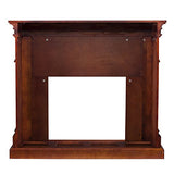 SEI Furniture Sicilian Harvest Traditional Style Electric Fireplace, Warm Brown Mahogany, 44.75 W x 14 D x 40.25 H (inches) SEI Furniture