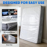 TICONN 2PK Plastic Mattress Bag for Moving Storage, Waterproof Mattress Protector Cover, Heavy-Duty Mattress Moving Supplies (1.5 mil, Full) TICONN