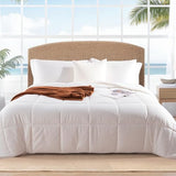 NEXHOME PRO Viscose from Bamboo Super King Comforter, Cooling Lightweight White Natural Organic Duvet Insert, Summer Bedding Blanket Cool Comforters for Hot Sleepers, 8 Corner Tabs(98"x 120") NEXHOME PRO