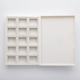 DANIEL SMITH Hand Poured Watercolor, Half Pans, Ultimate Mixing Set with 15 Watercolor Half Pans, 15 Empty Half Pans, 2 Plastic Travel Cases (total 32 pieces) 285650009 DANIEL SMITH