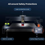 Creality Falcon 10W Laser Engraver, with Honeycomb Laser Bed 500x500mm, 10000mm/min, 72000mW High-Precision Laser Cutter for Wood, Acrylic, Pre-Installation and Out-of-The-Box Creality
