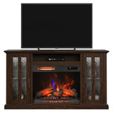 duraflame® Electric Fireplace TV Stand, Farmhouse Media Mantel with Storage, Stromburg Oak Duraflame