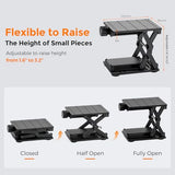 Cloudray One-Dimension Marking Workbench for CO2 & Fiber Laser Engraver Machine, 1D Working Table, Lift Stand & Holder Laser Engraver, Flexible Working Area 4.7"x3.4", One Direction XY Table, Black Cloudray