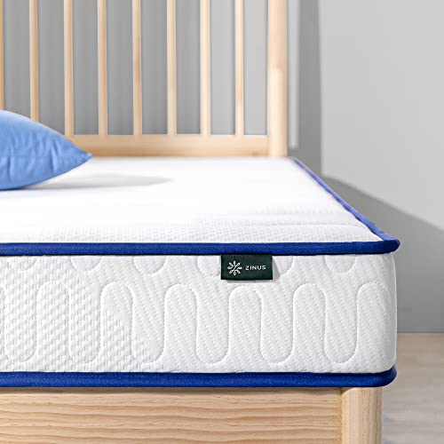 ZINUS 6 Inch Essential Innerspring Mattress, Twin, Mattress for Kids, Medium Firm Feel, CertiPUR-US Certified Foams, Mattress in A Box Zinus