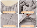 ZPECC Toddler Bedding Set - 4 Piece Hypoallergenic Baby Crib Bedding Set for Boys and Girls, Includes Toddler Comforter, Flat Sheet, Fitted Sheet and Pillowcase, Ashes of Roses ZPECC