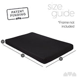 Milliard Memory Foam Futon Mattress - Full Size (Frame Not Included) (Black), 71"52"x6" Milliard
