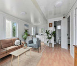 30 ft Tiny Luxury Expandable Prefab House to Live in 1 Bathroom, 1 Bedroom & 1 Kitchen- for Small Family. Insulated with Free Water Heater Tiny Backyard House, Movable, Foldable, and Expandable S.E.Q quick.simple.easy