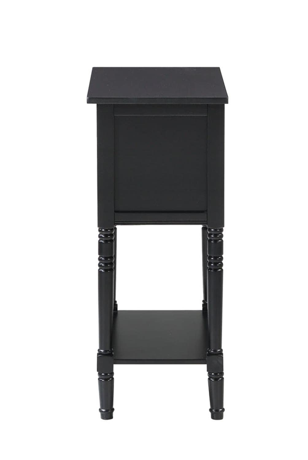 Convenience Concepts Kendra 3 Drawer Hall Table with Shelf, Black Convenience Concepts