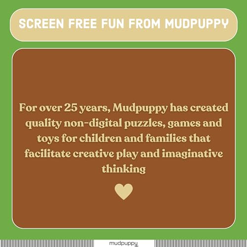 Mudpuppy At The Zoo - Jumbo 25 Piece Jigsaw Floor Puzzle Featuring Lions, Elephants, and More! Mudpuppy