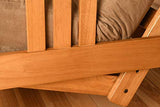 Kodiak Furniture Monterey Futon Set with Storage Drawers, with Butternut Base and Linen Stone Mattress Kodiak Furniture
