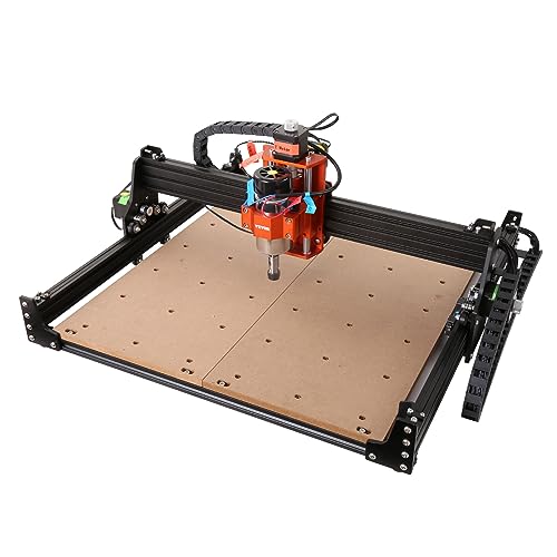 VEVOR CNC Router Machine, 300W, 3 Axis GRBL Control Wood Engraving Carving Milling Machine Kit, 400 x 400 x 75 mm / 15.7 x 15.7 x 2.95 in Working Area 12000 RPM for Wood Acrylic MDF PVC Plast - WoodArtSupply