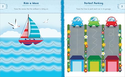 Preschool Activity Book Trucks, Cars, and Airplanes: 80 Games to Learn Letters, Numbers, Colors, and Shapes (School Skills Activity Books) WoodArtSupply