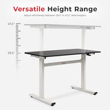 Sunny Health & Fitness Multi-Purpose Air-Drive Adjustable Standing Desk, Pneumatic Air Lifting, Electricity-Free, Scratch-Resistant Surface with up to 47.2" Height, Treadmill Compatible SF-A023001 Sunny Health & Fitness