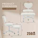 Ergonomic Cross Legged Chair with Wheels,360° Swivel Meditation Chair,ADHD Chair, Criss Cross Desk Chair with Lumbar Support and Adjustable Stool, Flexible Design for Fidgety Sitters, Ivory leader cattle