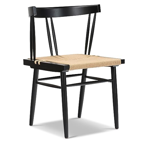 POLY & BARK Ferrara Dining Chair, Black