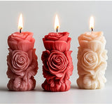 Succulent Flower Silicone Wave Spiral Candle Mold - Silicone Resin Casting Molds for Candle & Resin & Soap Craft Supplies