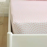 Vonty Kids Bed Sheets Full Pink Heart Printed Sheets for Girls, Soft Lightweight Microfiber Easy Wash Bedding Set (1 Fitted Sheet + 1 Flat Sheet + 2 Pillowcase) Vonty