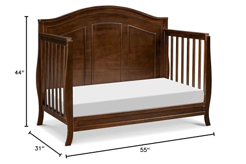 DaVinci Emmett 4-in-1 Convertible Crib in Espresso, Greenguard Gold Certified DaVinci