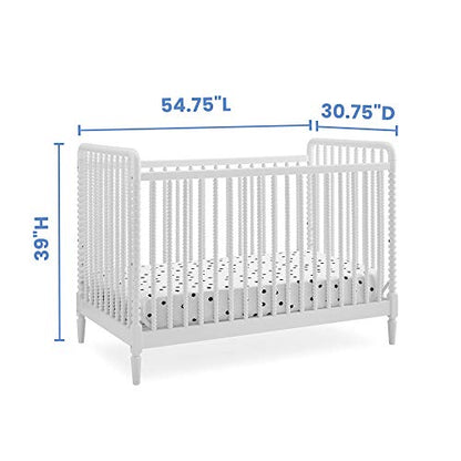 Delta Children Saint 4-in-1 Convertible Crib - Greenguard Gold Certified, Bianca White